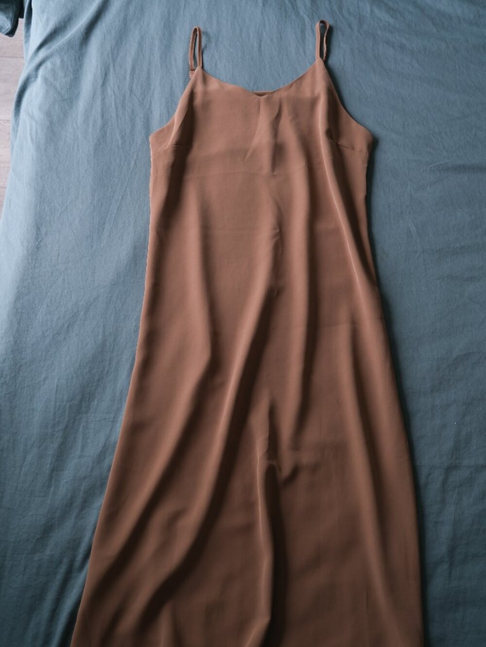 Taupe Midi Shift Dress